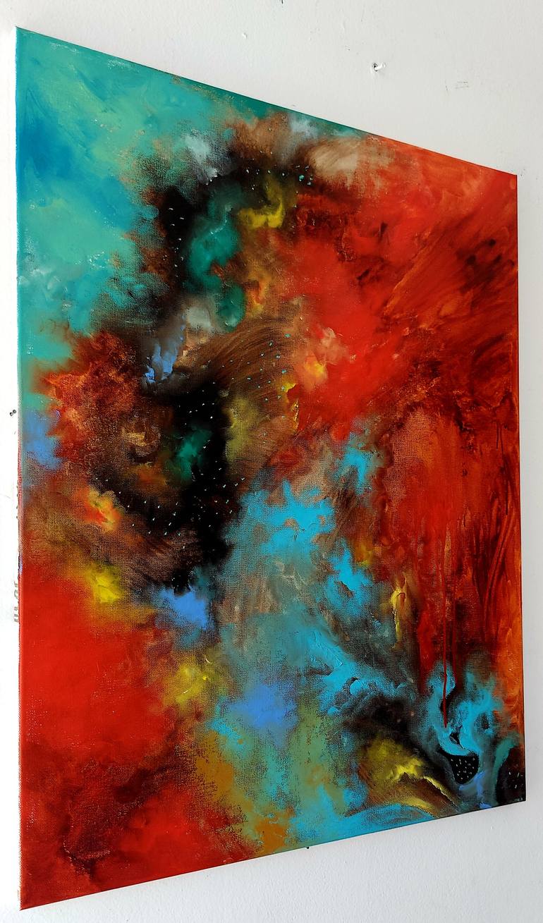 Original Abstract Expressionism Abstract Painting by Margo Tartart