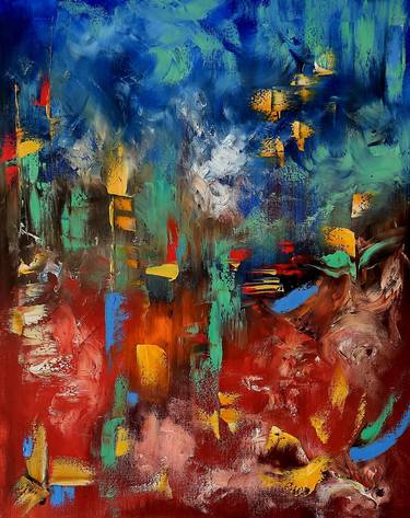 Original Abstract Expressionism Abstract Paintings by Margo Tartart