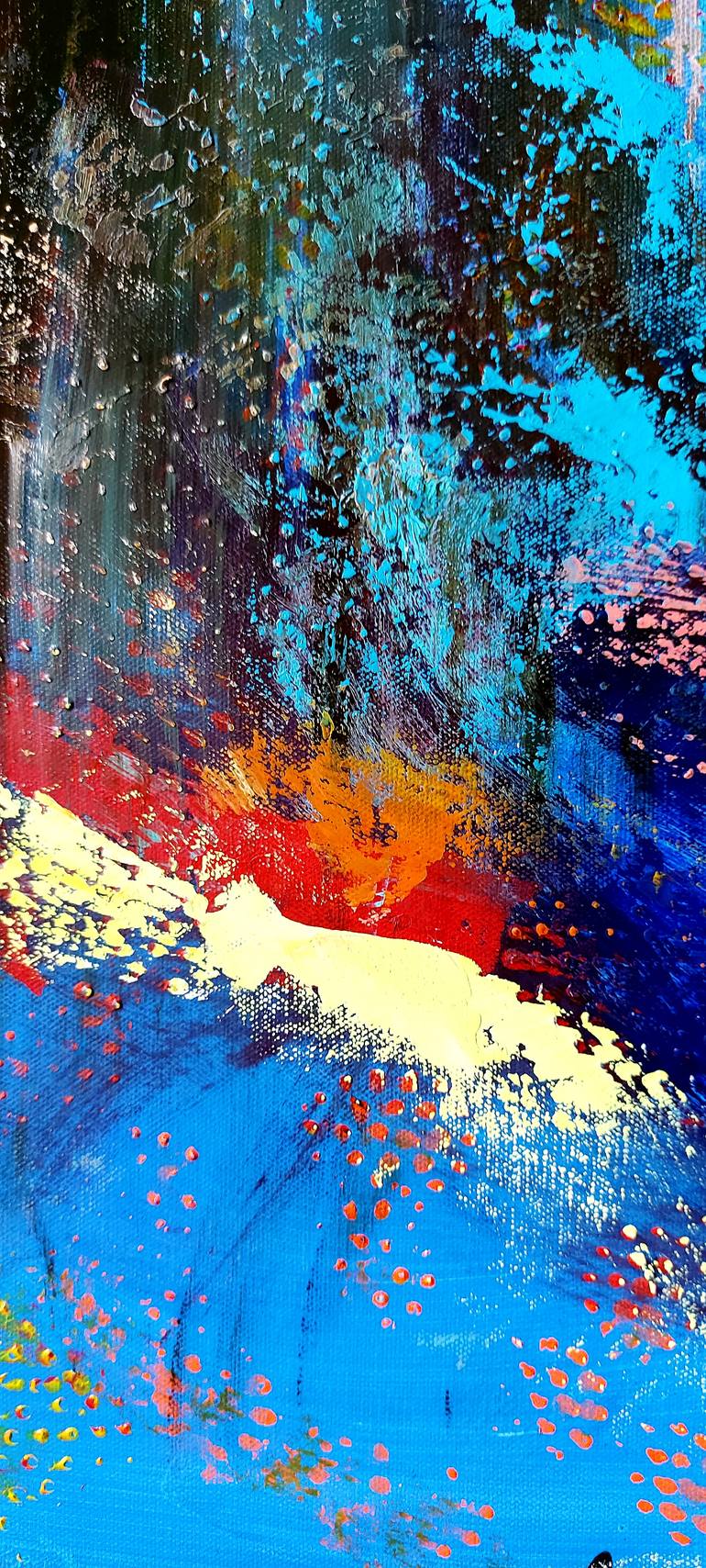 Original Abstract Expressionism Abstract Painting by Margo Tartart