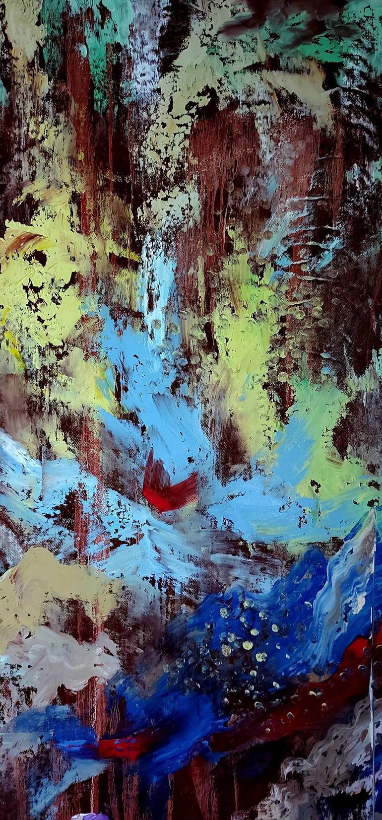 Original Abstract Expressionism Abstract Painting by Margo Tartart