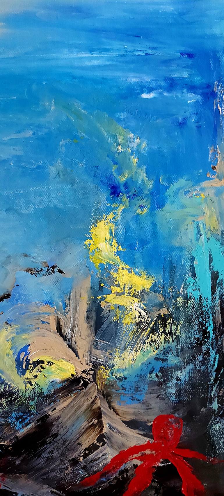 Original Abstract Expressionism Abstract Painting by Margo Tartart