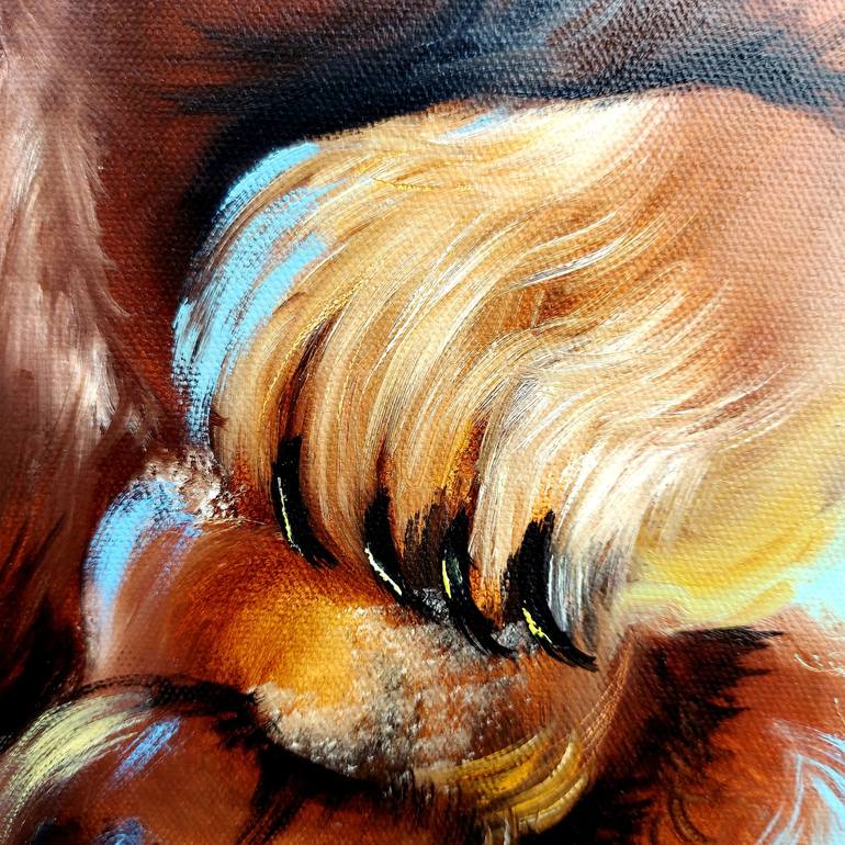 Original Expressionism Animal Painting by Margo Tartart