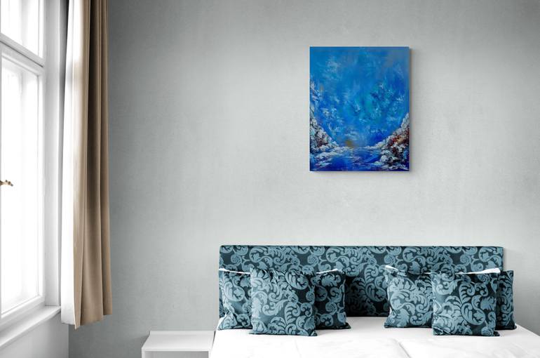 Original Abstract Expressionism Landscape Painting by Margo Tartart