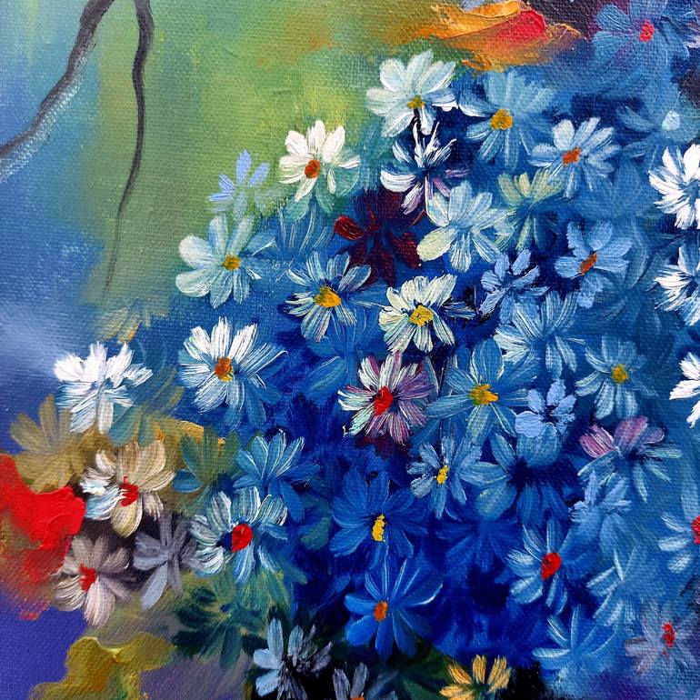 Original Floral Painting by Margo Tartart