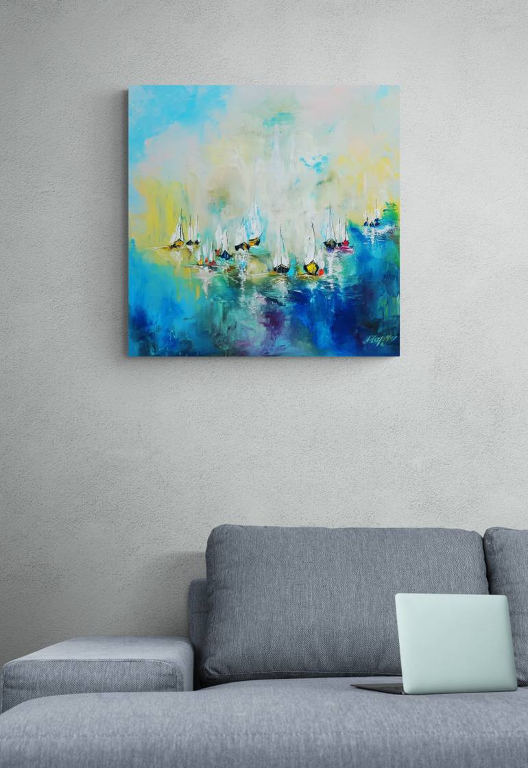 Original Abstract Expressionism Abstract Painting by Margo Tartart