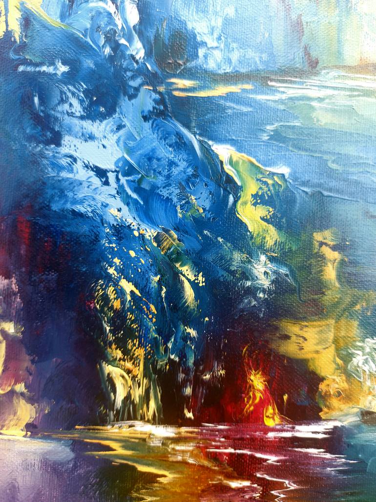 Original Abstract Expressionism Abstract Painting by Margo Tartart