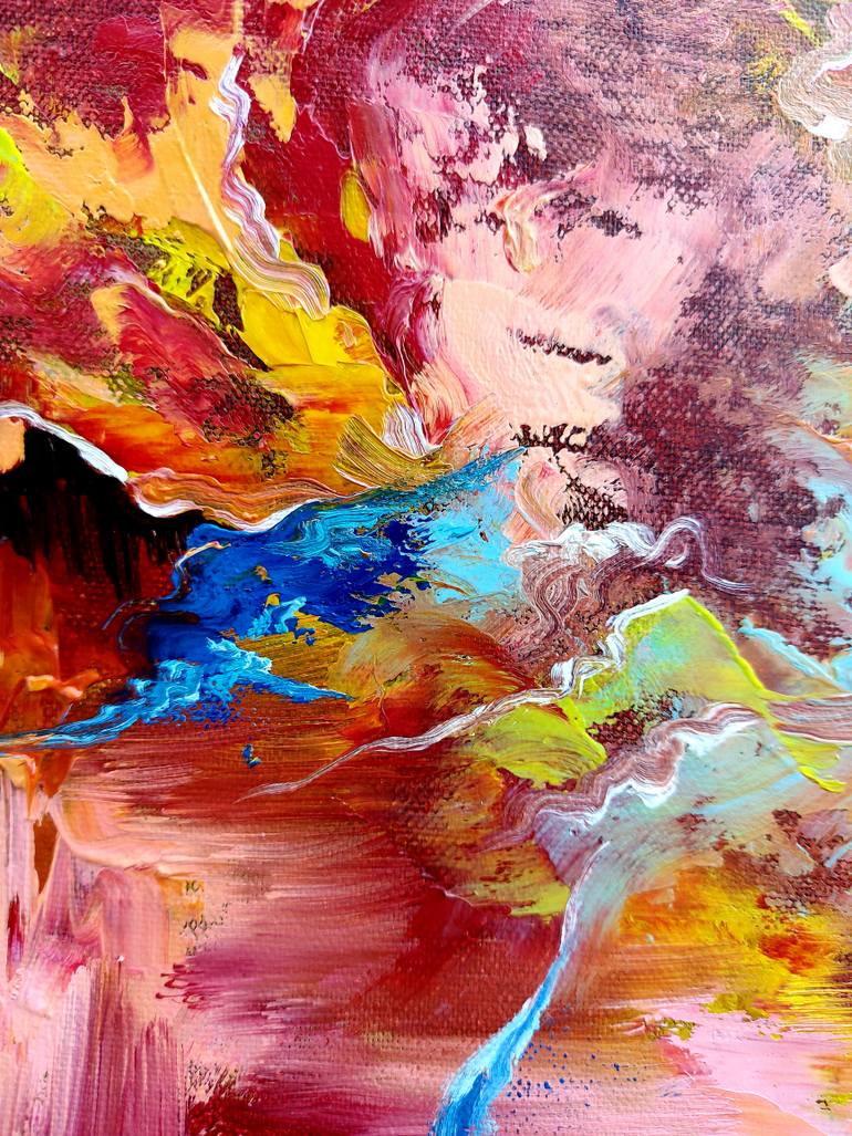 Original Art Deco Abstract Painting by Margo Tartart