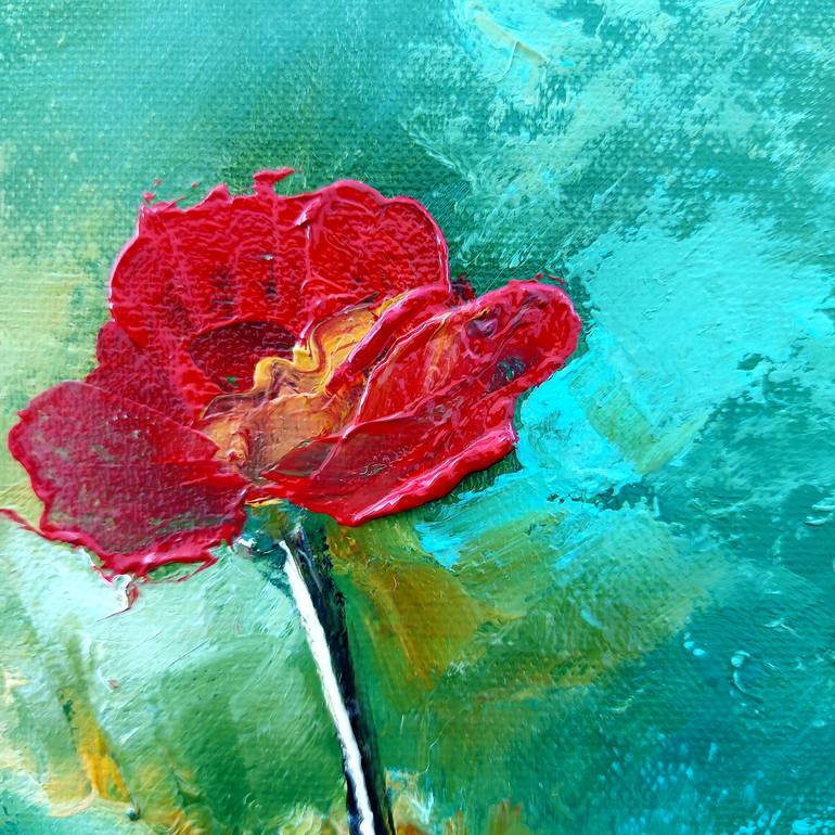 Original Abstract Expressionism Family Painting by Margo Tartart