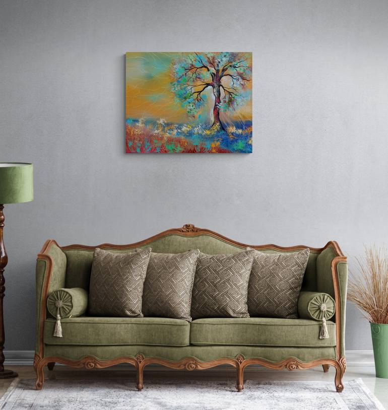 Original Abstract Expressionism Nature Painting by Margo Tartart