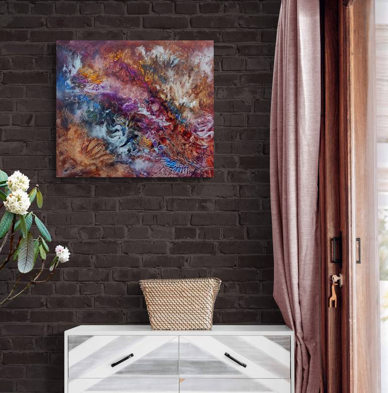 Original Abstract Expressionism Abstract Painting by Margo Tartart