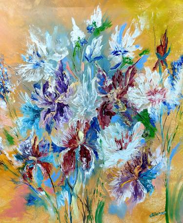 Print of Abstract Expressionism Floral Paintings by Margo Tartart
