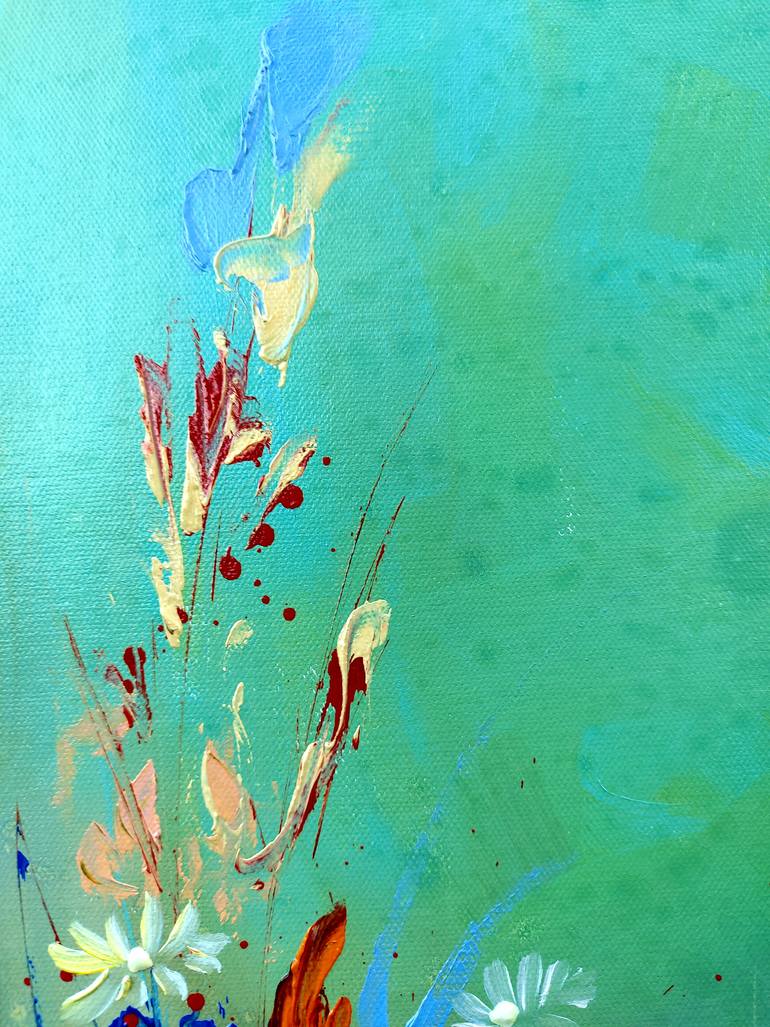 Original Expressionism Floral Painting by Margo Tartart