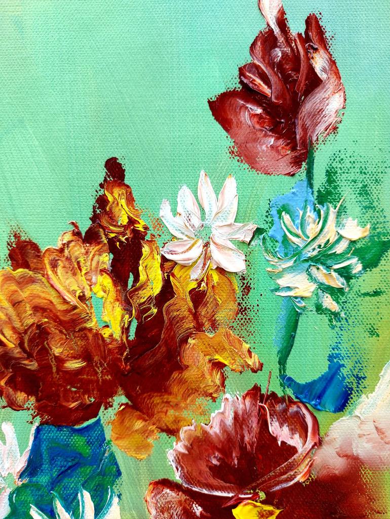 Original Expressionism Garden Painting by Margo Tartart