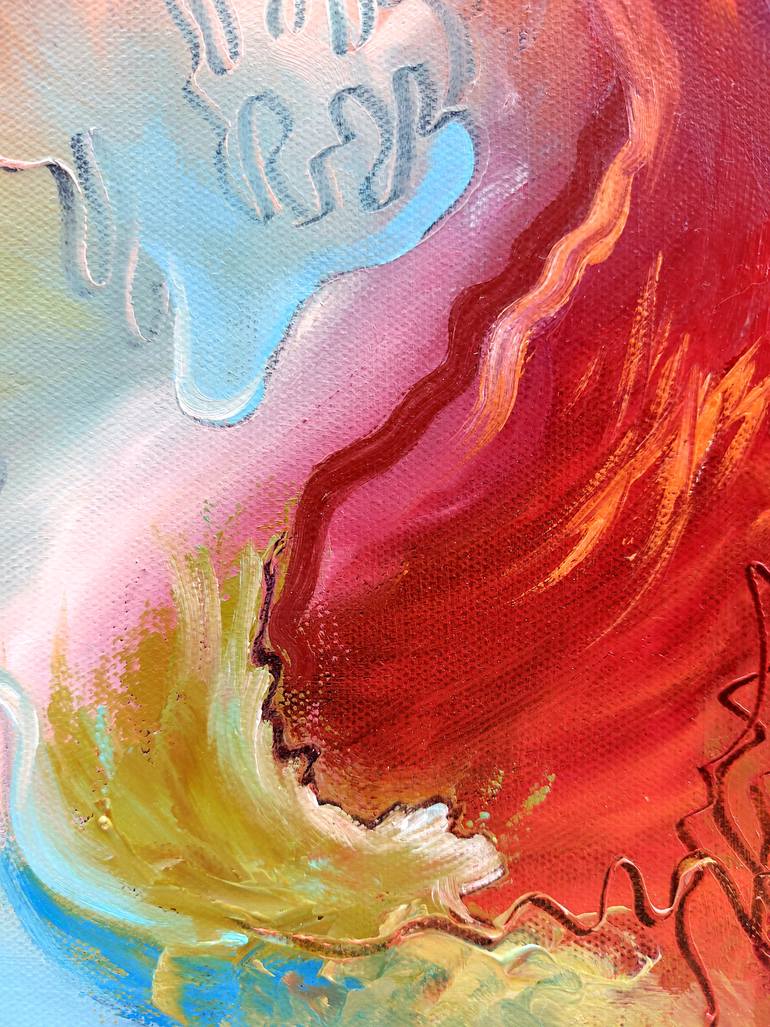 Original Abstract Expressionism Abstract Painting by Margo Tartart