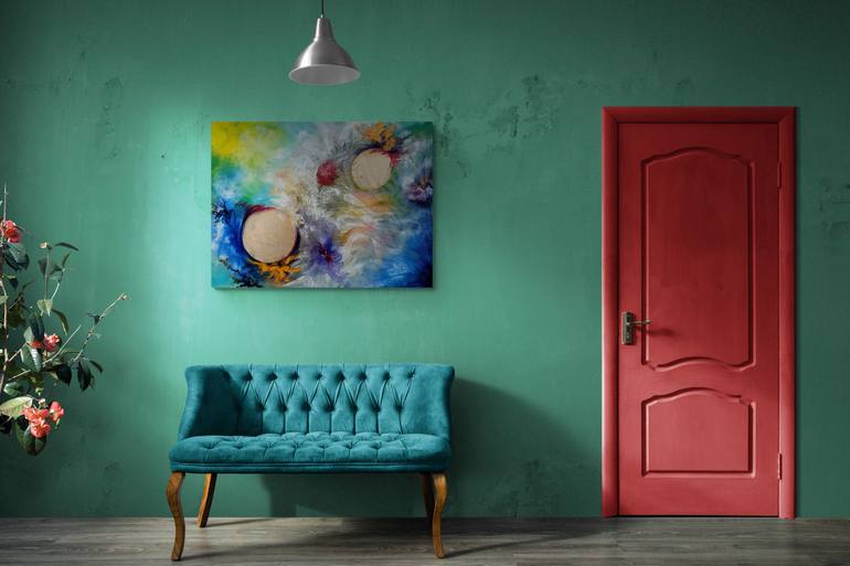 Original Art Deco Abstract Painting by Margo Tartart
