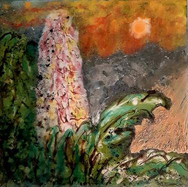 Original Abstract Expressionism Botanic Paintings by Andrea Bonaccorsi