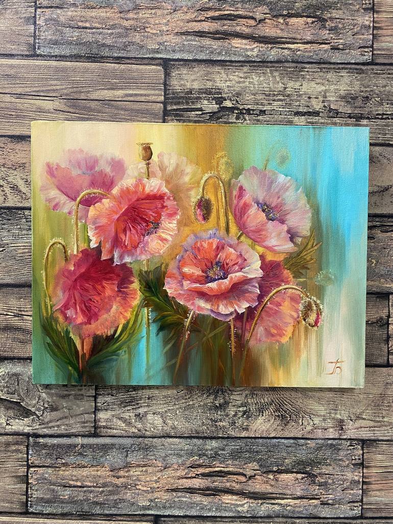 Original Fine Art Floral Painting by Larisa Batenkova