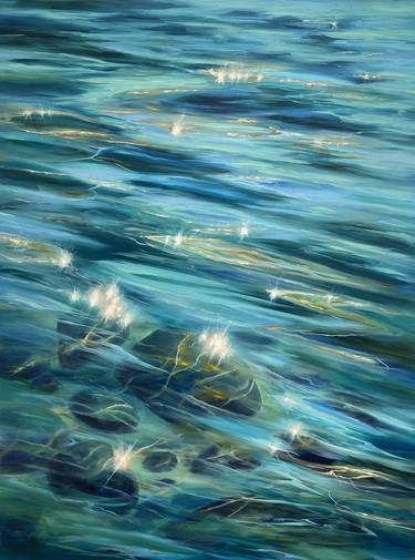 Original Abstract Water Paintings by Larisa Batenkova