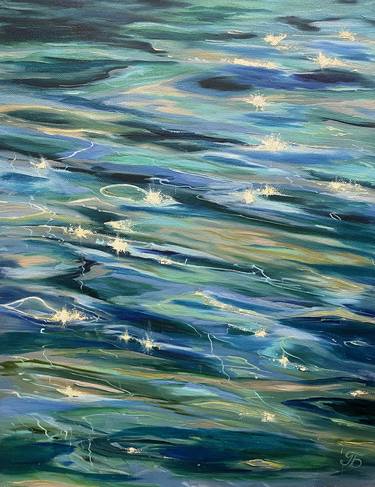 Original Abstract Water Paintings by Larisa Batenkova