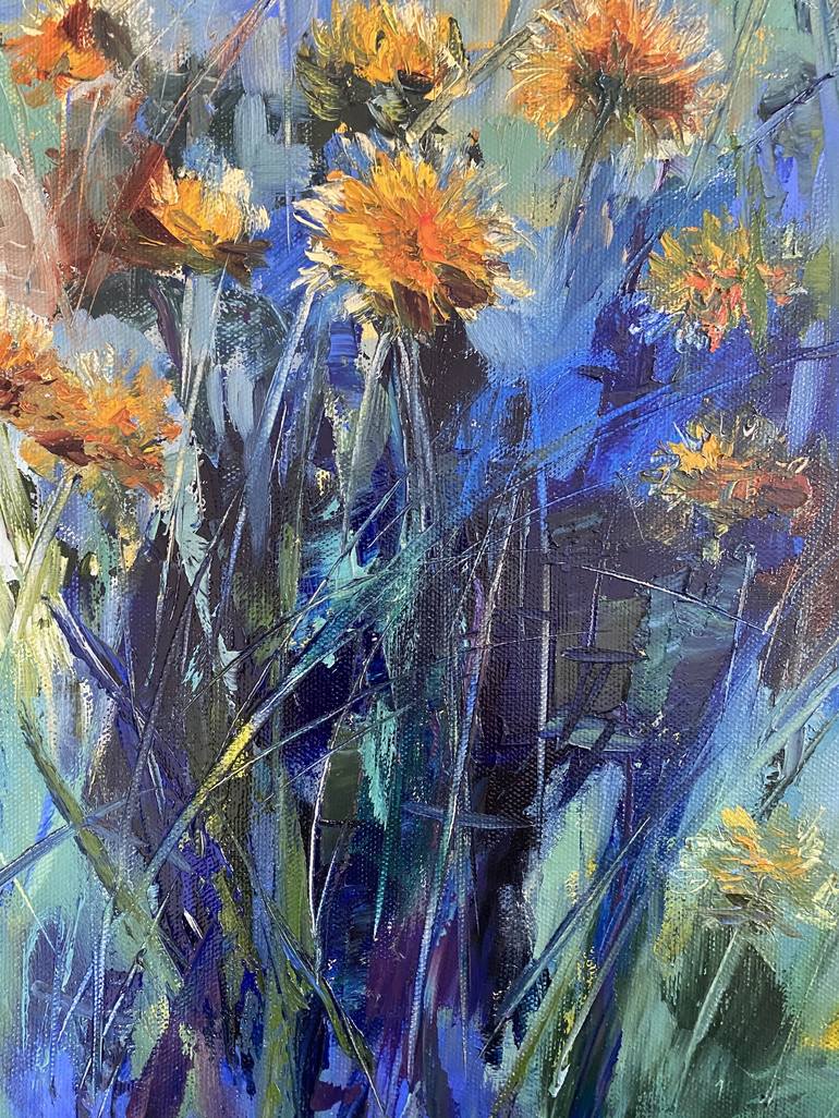 Original Fine Art Floral Painting by Larisa Batenkova