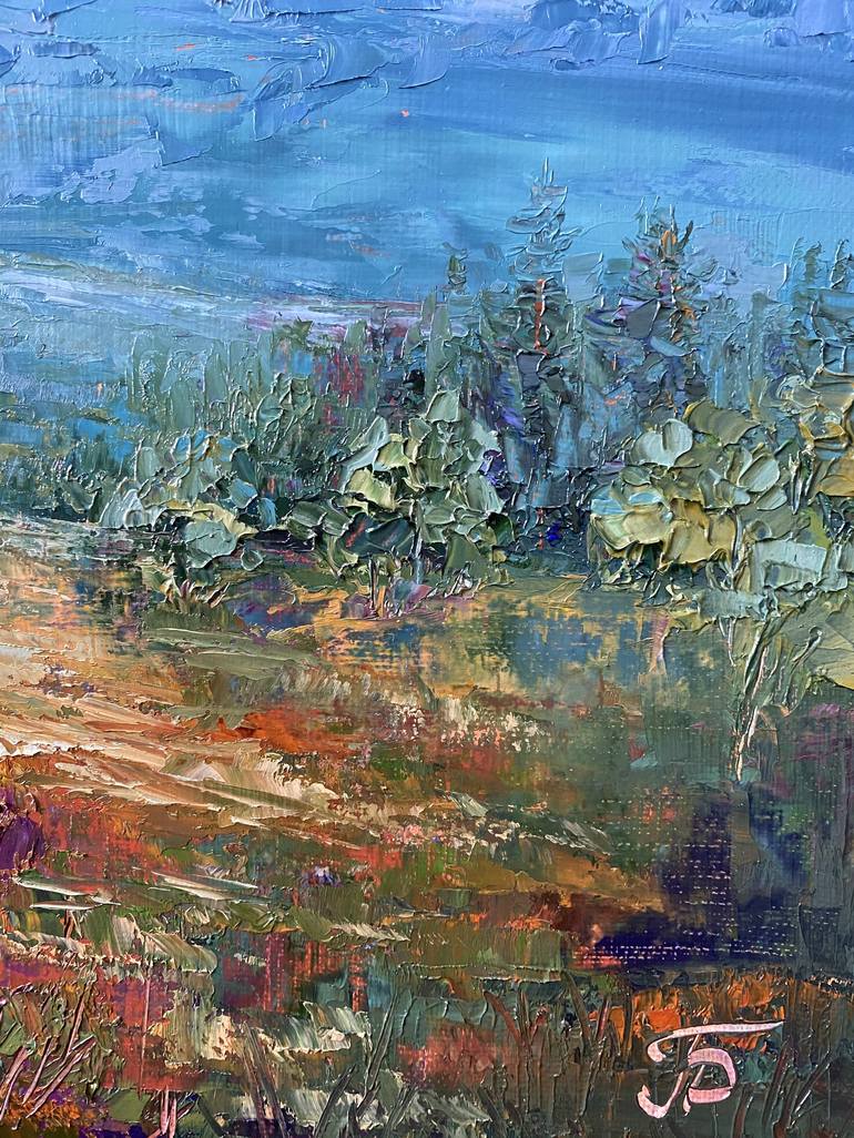 Original Landscape Painting by Larisa Batenkova