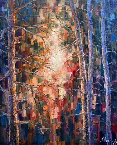 Original Abstract Expressionism Tree Paintings by Larisa Batenkova