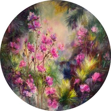Original Fine Art Floral Paintings by Larisa Batenkova