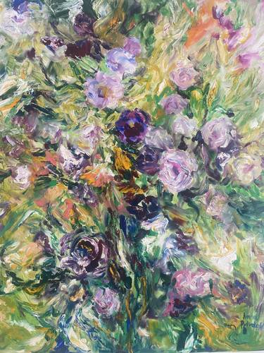 Original Floral Painting by Anna Privaloff
