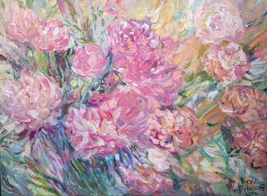 Original Floral Paintings by Anna Privaloff