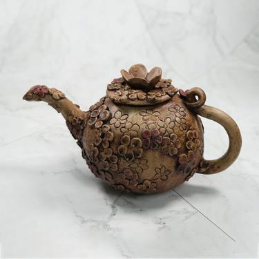 Color Flower Handmade Teapot thumb