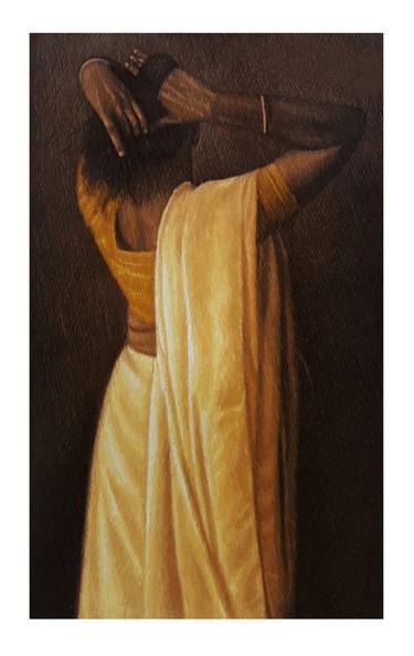 Original Realism Women Printmaking by Mohammed Fakhrul Islam Mazumder