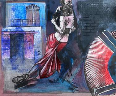 Original Performing Arts Mixed Media by Anna Demovidova