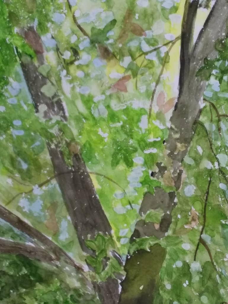 Original Impressionism Nature Painting by Mona Grover