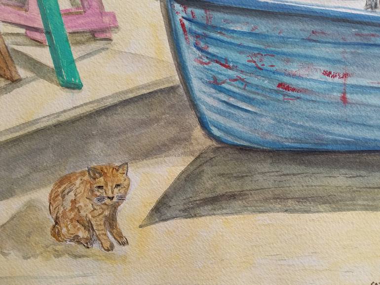 Original Figurative Animal Painting by Mona Grover