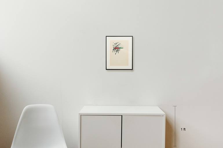 Original Abstract Calligraphy Drawing by Angel Fernandez