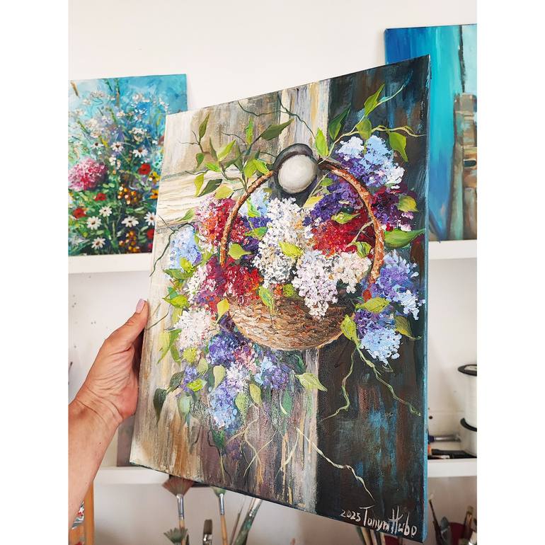 Original Fine Art Floral Painting by Tatjana Obuhova