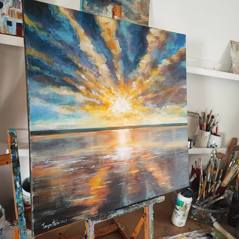 Original Seascape Painting by Tatjana Obuhova