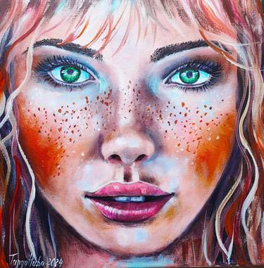 Original Portraiture People Paintings by Tatjana Obuhova