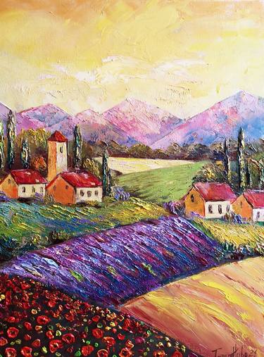 Original Fine Art Landscape Paintings by Tatjana Obuhova