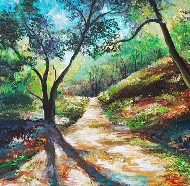 Original Fine Art Landscape Paintings by Tatjana Obuhova