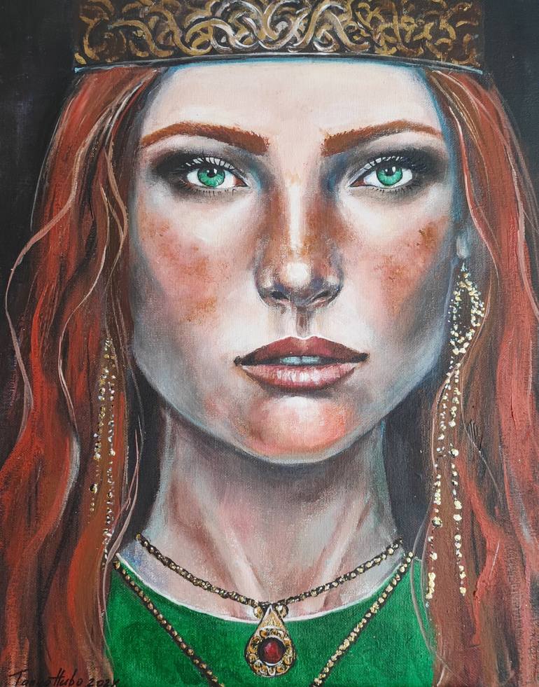 Irish Queen Painting By Tatjana Obuhova Saatchi Art Irish Queen Painting By Tatjana Obuhova Saatchi Art