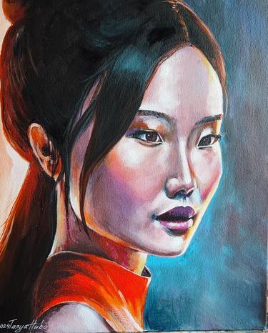 Original Illustration Women Painting by Tatjana Obuhova