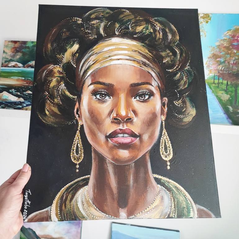 Original Figurative Women Painting by Tatjana Obuhova