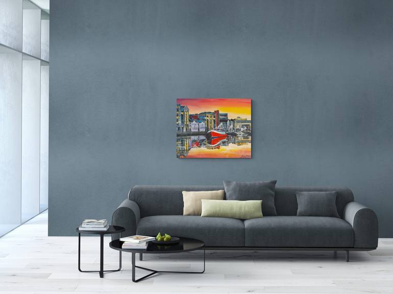 Original Realism Cities Painting by Tatjana Obuhova