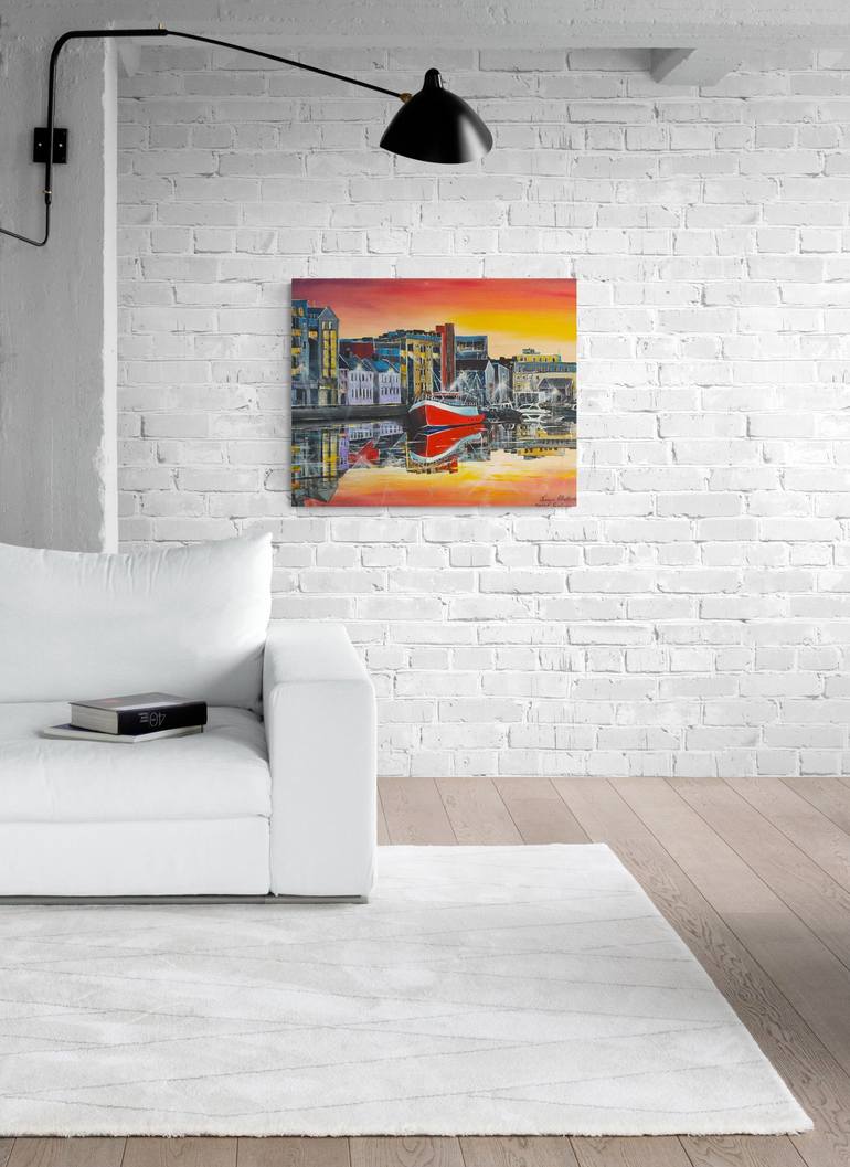 Original Realism Cities Painting by Tatjana Obuhova