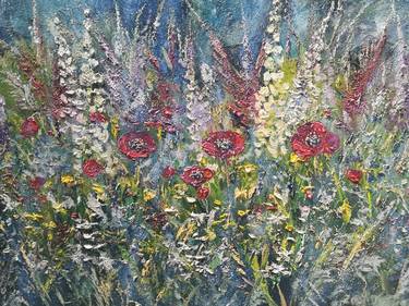 Print of Impressionism Floral Paintings by Tatjana Obuhova
