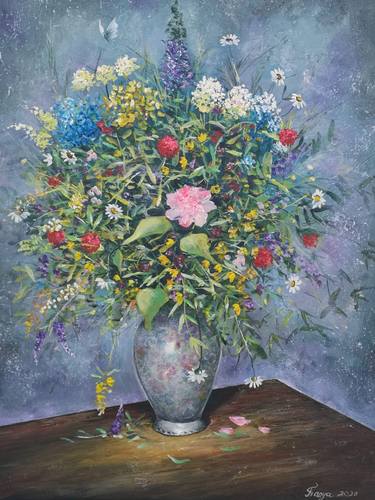 Print of Fine Art Floral Paintings by Tatjana Obuhova