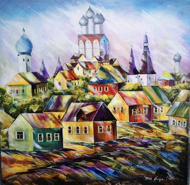 Original Cities Paintings by Tatjana Obuhova