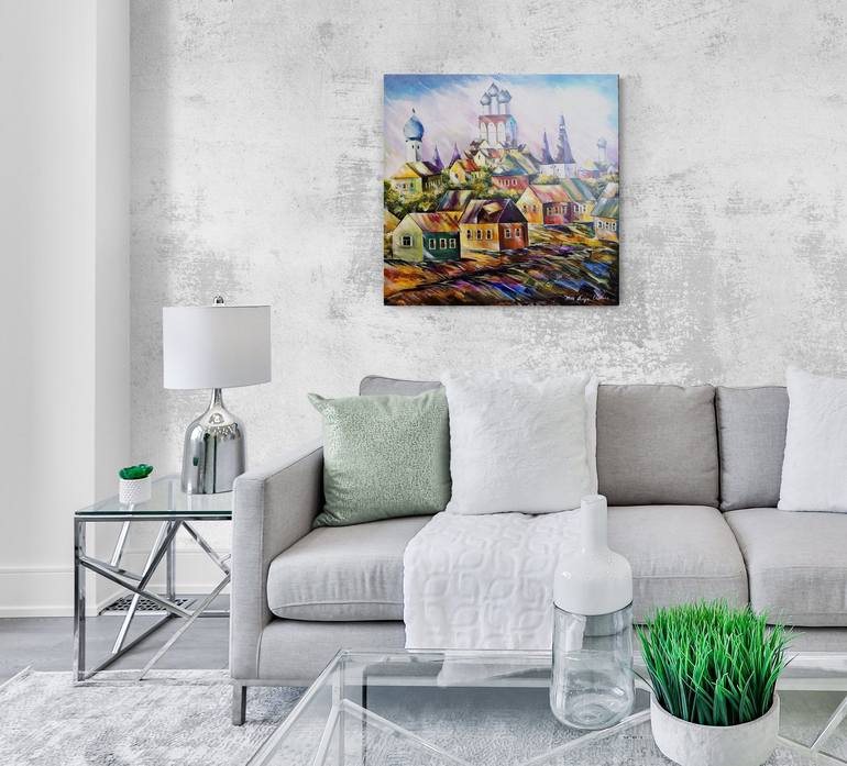 Original Cities Painting by Tatjana Obuhova