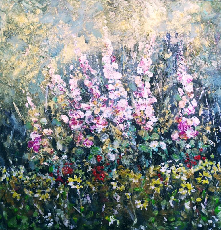 Original Impressionism Floral Painting by Tatjana Obuhova